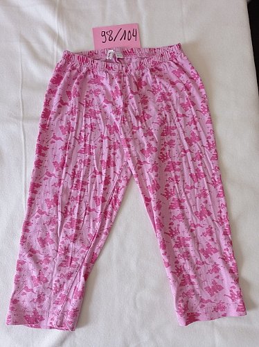 Leggings Gr 98 / 104  rosa / Aufdruck pink Alexis Phoebe