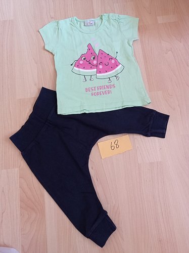 2-teiliges Set T-Shirt und Leggings Gr 68 Marke Orgolino