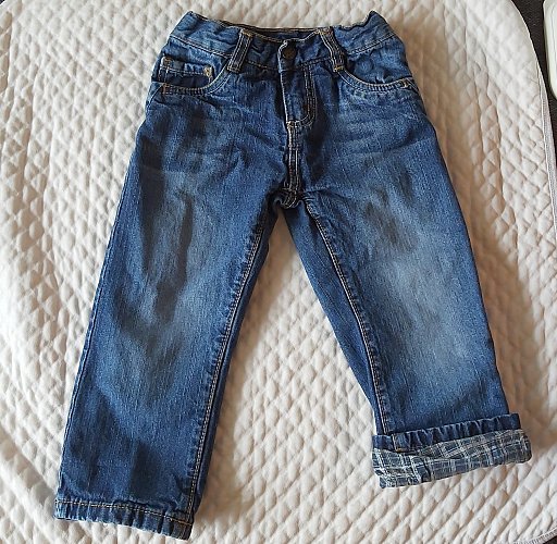 Jeans mit Innenstoff Größe 86