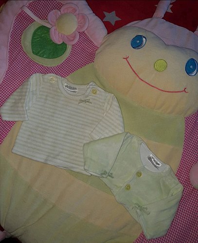 Baby Samt Set Pullover und Jäckchen gr.50